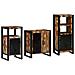 Set di mobili per il bagno 3 pcs Legno massello riciclato - Foto miniatura 1