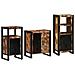 Set di mobili per il bagno 3 pcs Legno massello riciclato - Foto miniatura 2