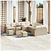 Set Divano da Giardino 13 pcs beige e panna 90 x 55 x 71 cm - Foto miniatura 2