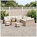 Set Divano da Giardino 13 pcs beige e panna 90 x 55 x 71 cm - Foto miniatura 3