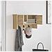 Appendiabiti a muro con porta rovere sonoma 50 x 20 x 30 cm - Foto miniatura 4