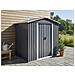 Casetta Da Giardino Cirella 194 Cm 118 Cm Grigio Grafite - Foto miniatura 1