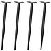 Gambe per Tavolo Consolle Forma Conica 4 pz Antracite 72-73 cm Acciaio - Foto miniatura 1