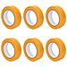 Nastri Adesivi per Pittori 6 pcs Giallo 25mm x 50m Carta - Foto miniatura 1