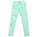 Pantaloni Lucidi Elasticizzati Con Basso Con Taglio Skinny Jwt010 Donna - Foto miniatura 1