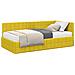 Struttura Letto Angolare con Materasso 2 pcs Giallo Velluto - Foto miniatura 1