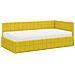 Struttura Letto Angolare con Materasso 2 pcs Giallo Velluto - Foto miniatura 4