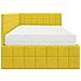 Struttura Letto Angolare con Materasso 2 pcs Giallo Velluto - Foto miniatura 8