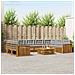 Set divani con cuscino 10 pcs Grigio Naturale e Chiaro - Foto miniatura 2
