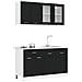 Unità Cucina LYON 4 pcs Rovere Nero Legno ingegnerizzato - Foto miniatura 3