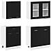 Unità Cucina LYON 4 pcs Rovere Nero Legno ingegnerizzato - Foto miniatura 4