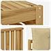 Set di divani da esterno con cuscino 7 pcs Bianco e Beige - Foto miniatura 7