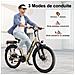 250W Elettrica per Adulti, Batteria Rimovibile 36V 13Ah, City Bike da 26 pollici per donne - Foto miniatura 6