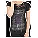 Spiral - Waisted Corset - Lace Layered Cap Sleeve Top Black (Top Donna Tg. L)  - Foto miniatura 1