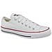All Star Scarpe Uomo Donna Bianche Basse Tela Ox Optic 48 - Foto miniatura 4