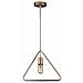 Lampadario Portalampada Triangolare 1mt E27 Ø320mm Vt-7321 - Sku 3837 Champagne Gold - Foto miniatura 1