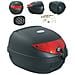 Bauletto Moto 28 Litri Scooter Touring Valigia Rigida Piastra Adattabile Nero - Foto miniatura 1