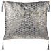 Set Di 2 Cuscini Jacquard Argento Con Nappe 45 X 45 Cm Camellia - Foto miniatura 4