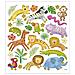 Stickers, Foglio 15x16,5 Cm, 30 Pz, Animali Safari, 1fgl. - Foto miniatura 1