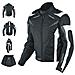 Giacca Tessuto Moto Protezioni Ce Manica Staccabile Gilet Termico Bianco 4xl - Foto miniatura 1