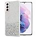 Custodia Compatibile Con Samsung Galaxy S21 Plus In Trasparente Con Glitter - Coperchio Protettivo In Silicone Tpu Flessibile Con Glitter Scintillanti - Foto miniatura 1
