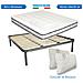 Kit Materasso Memory E Rete Ortopedica Finlandia Per Letto Matrimoniale 160x190, Rete In Metallo A Doghe Flessibili, Cuscino Fiocco Memory Incluso - Foto miniatura 1