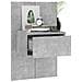Comodini a Muro 2pz Grigio Cemento in Legno Ingegnerizzato - Foto miniatura 3