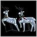 Renne Di Natale 2 Pz Bianco 40 Led - Foto miniatura 6