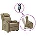 Poltrona Alzapersona Cappuccino Similpelle - Foto miniatura 1