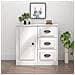 Credenza Bianca 70x35,5x67,5 Cm In Legno Multistrato - Foto miniatura 1