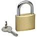 Lucchetto In Ottone Ad Arco In Acciaio Mm 20 - Foto miniatura 1