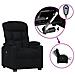 Poltrona Elettrica Reclinabile Nera In Tessuto - Foto miniatura 2