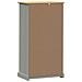 Libreria Vigo 60x35x114,5 Cm In Legno Massello Di Pino Grigio - Foto miniatura 3