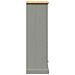 Libreria Vigo 60x35x114,5 Cm In Legno Massello Di Pino Grigio - Foto miniatura 7