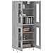 Credenza Grigio Sonoma 69,5x34x180 Cm In Legno Multistrato - Foto miniatura 3
