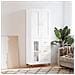 Credenza Bianca 69,5x34x180 Cm In Legno Multistrato - Foto miniatura 1