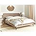 Letto Velluto Suzette 160 X 200 Cm Beige - Foto miniatura 1