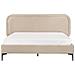 Letto Velluto Suzette 160 X 200 Cm Beige - Foto miniatura 3