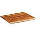 Piano Tavolo 90x80x3,8 Cm Rettangolare Legno Acacia Bordi Vivi - Foto miniatura 2