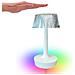 Lampada Tavolo Effetto Cristallo Ricaricabile Usb Luce Rgb Led Bianca Td-307 * - Foto miniatura 3