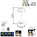Lampada Tavolo Effetto Cristallo Ricaricabile Usb Luce Rgb Led Bianca Td-307 * - Foto miniatura 1