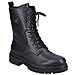 Black Casual Closed Ladies Mid Height Boots Stivaletti Pelle Scarpe Donna Nero Eu 36, Y3115-00 - Foto miniatura 1