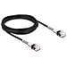 Cavo di rete RJ45 con protezione a doppia curvatura Cat. 6A UTP Slim da 5 m nero - Foto miniatura 1