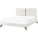 Letto Bouclé Melle 140 X 200 Cm Bianco Sporco - Foto miniatura 3