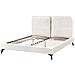 Letto Bouclé Melle 140 X 200 Cm Bianco Sporco - Foto miniatura 5