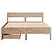 Letto senza Materasso 135x190 cm in Legno Massello di Pino - Foto miniatura 4