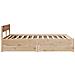 Letto senza Materasso 135x190 cm in Legno Massello di Pino - Foto miniatura 6