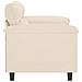 Lusso Casadino -  Divano A 2 Posti Beige 120 Cm In Tessuto Microfibra - Foto miniatura 3