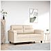 Lusso Casadino -  Divano A 2 Posti Beige 120 Cm In Tessuto Microfibra - Foto miniatura 8