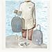 Borsa Da Nuoto A Separazione Asciutto-bagnato Borsa Da Toilette In Pvc Borsa Sportiva Grey - Foto miniatura 2